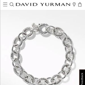 David Yurman chain link bracelet size 8